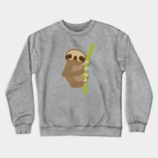 sleeping sloth, sleep all day, sleep all night Crewneck Sweatshirt